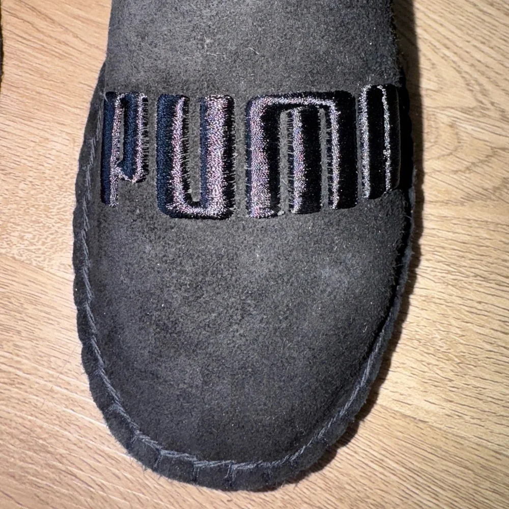 New Fenty Puma By Rihanna Suede Womens 7.5 Espadrilles Black With Dust Bag & Box